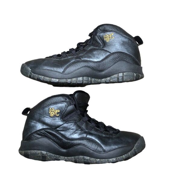 RARE 2015 Air Jordan 10 Retro New York City Size 7 Black - Picture 8 of 15